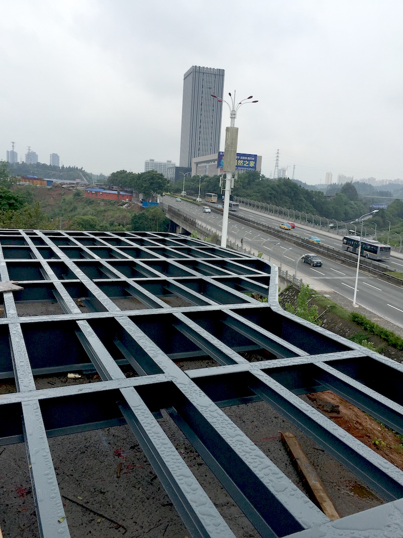 宜昌菊东园公园钢结构悬挑观景平台、连廊